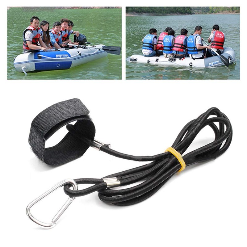2 Pack Gear Kayak Paddle Leash 4mm Kayak Elastic Boating