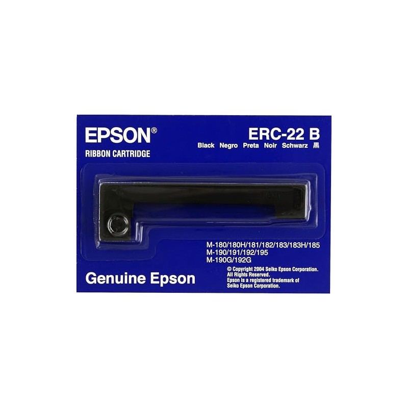 Epson BLACK RIBBON CASSETTE FOR 180/ ( ERC-22B )