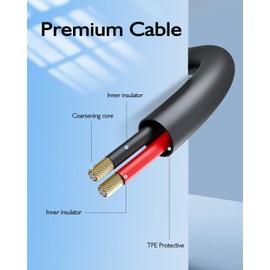 eeTao 5V USBC Charging Cable for soundcore Rave 3S A31A3 Portable Bluetooth PA System Rechargeable DC5V USB Type C Power Supply Cord Charger