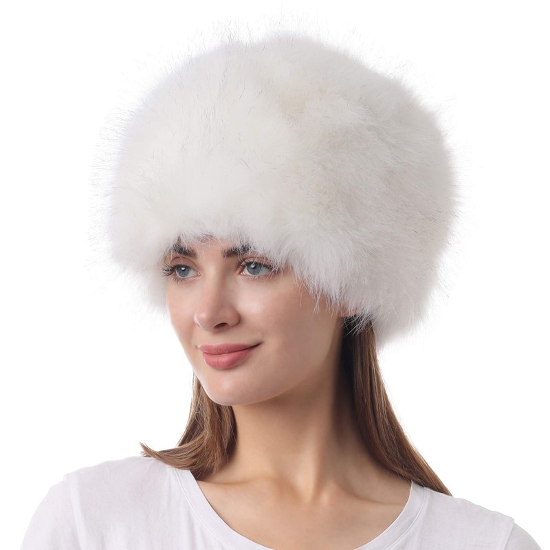 Soul Young, Women's Faux Fur Hat, Winter Hat, Warm Soft