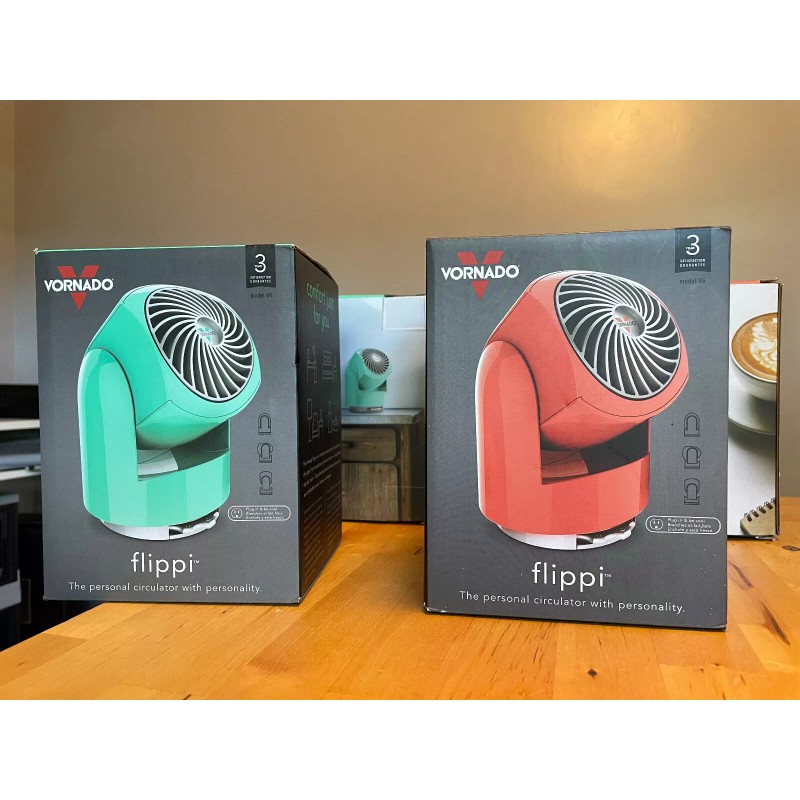 Vornado Flippi V6 Compact Oscillating Vortex Circulator Fan - ORANGE