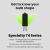 Feit Electric T4 LED Bulb G9 Base, Dimmable, 35W Equivalent,