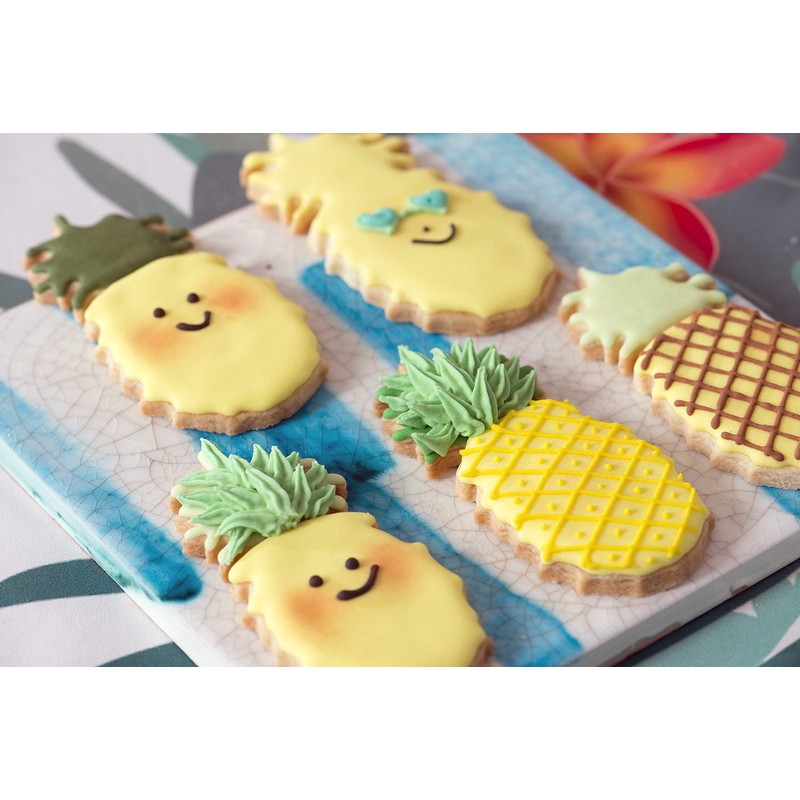 Decora 0255194 Plastic Pineapple and Strawberry Cookie Cutter Set of