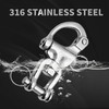 Laorde Swivel Eye Snap Shackle 316 Stainless Steel Quick Release