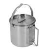1.2L Stainless Steel Camping Kettle Portable Teapot Coffee Pot Outdoor