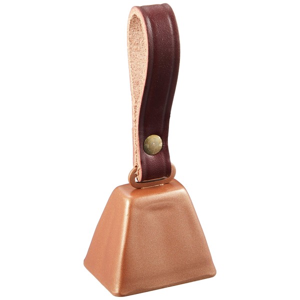 Auburn Leathercrafters Country Cow Bell #2 Medium with Leather Strap - Dog Collar Bell