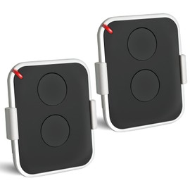 433.92 MHz Garage Door Remote, 2 PCS Garage Door Opener Remote Control, 2 channels, Compatible with ON2E, ON4E, ON1E Rolling Code