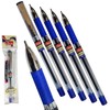 ELKOS BLUE Ballpoint Pens, 1.0mm Medium Point, Pack of 5,