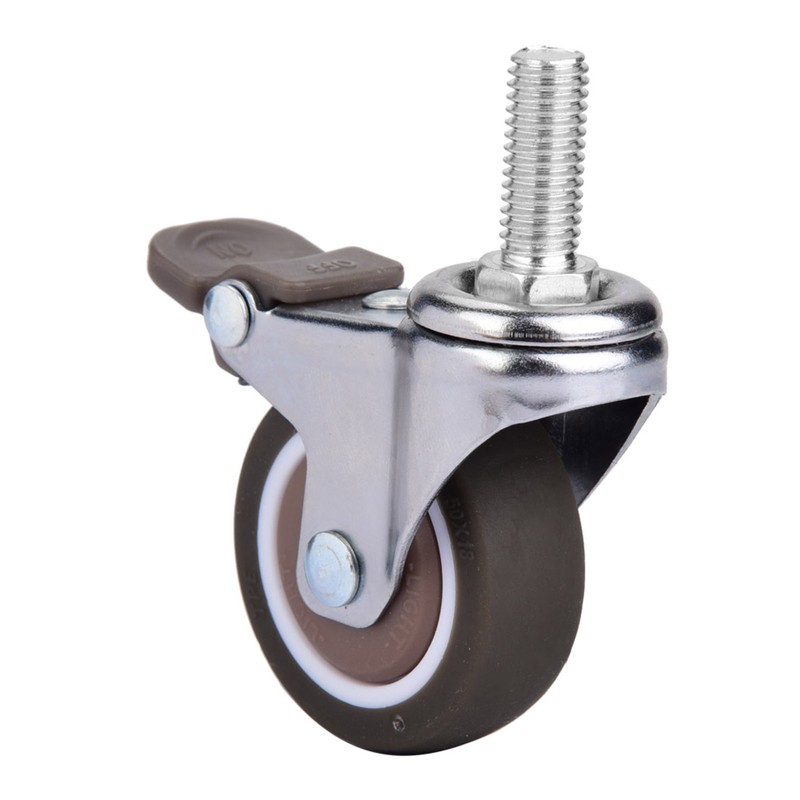 4pcs 2in Universal TPE Rubber Caster Wheel for Medical Equipment