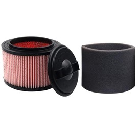 1 SET MODRIAN Fine Dust Cartridge Vacuum HEPA Filter Foam filter Compatible with Vacmaster VF408,VF410P Wet/Dry Vac Beast VFB511B 0201 Cleva Industrial VF408B Wet/Dry Vac 5 Gallon Beast Series