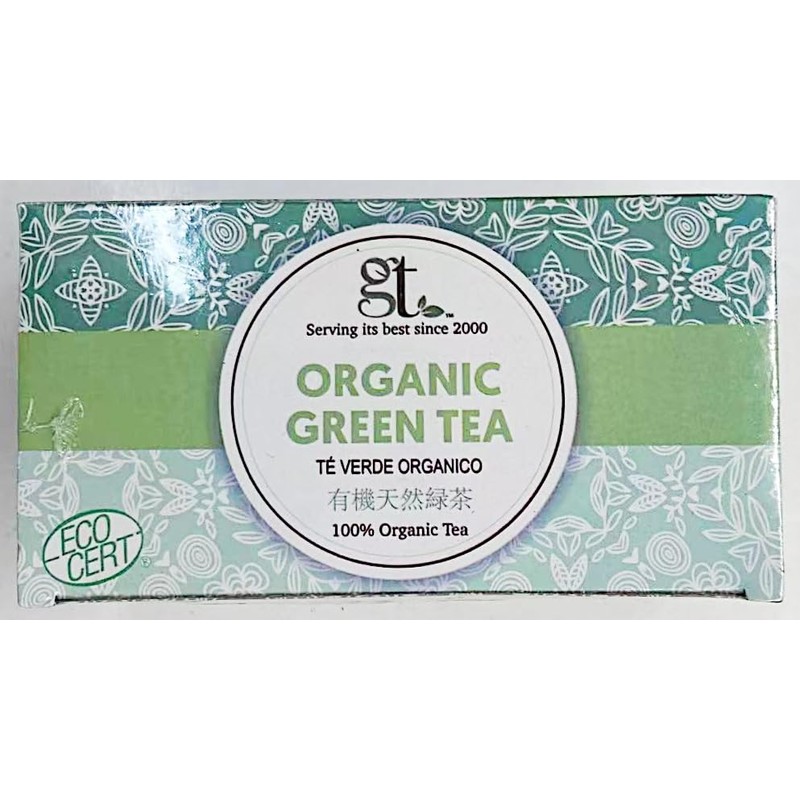 100% Organic Green Tea, (20 Tea Bags, 1.4 oz),3 Packs