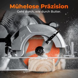 BAUBECK Saw Blade 136 x 20 1.5 mm Fine Cut in Wood and Aluminium, 40 Teeth for Cordless Circular Saws, such as Bosch GKM 18v-50 or M. DSS501/Z, DCS552, DCS550 Compatible, Circular Saw Blade 136 x 20
