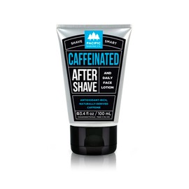 Pacific Shaving Company Caffeinated Aftershave, Men's Grooming Product - Antioxidant Daily Face Lotion + After Shave - Soothing Aloe & Spearmint Post Shave Balm for Sensitive Skin (7 Fl Oz)