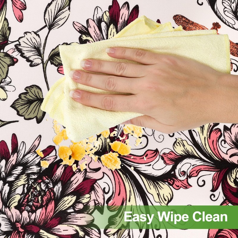 FUANGUI Spandex Rectangle Fitted Tablecloth,Rectangular Fitted Table Cloth Washable and