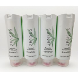 Zenses 4 Bottles Zenses SHAMPOO Peaceful Sandalwood Scent 12.17 oz in Each