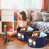 Suzile 4 Pack Large Round Foldable Hat Box for Women