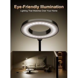 Wall Mounted Reading Light, Bedside Headboard Lights with 10W USB Output Fast, 5 Dimmable & 4 Color Temperature, Memory Function, 4-Hour Auto Off, Flexible Gooseneck 3000K-6000K Bed Wall Lamp (Black)