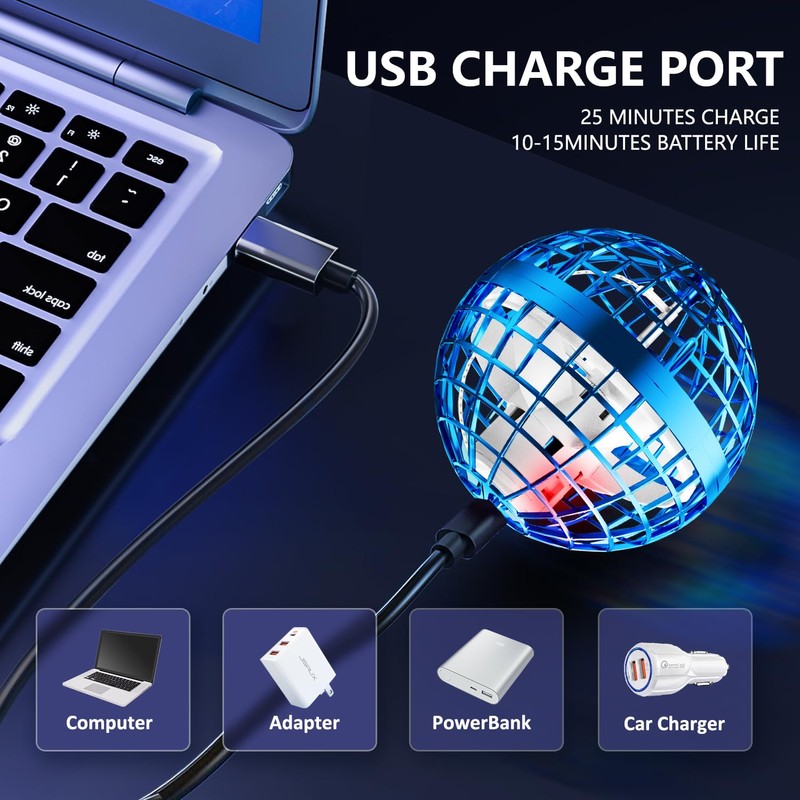 Ounkuur Flying Orb Ball, Blue