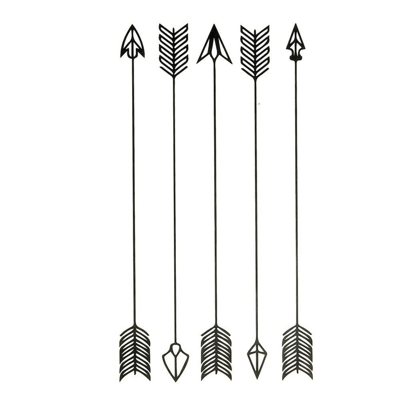Oottati Small Cute Temporary Tattoo Arrow Arm (Set of 2)