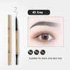 Lamela Double Sided Eyebrow Pencil with Brush, Brown and Transparent