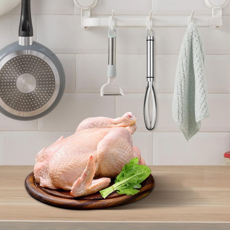 3pcs Stainless Steel Lung Remover Poultry Lung Scraper Practical Fish