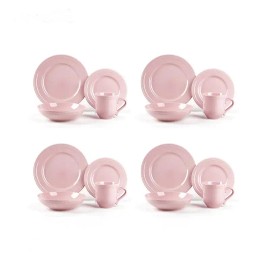 September Promotion Pink Tableware Set Suitable for Weddings or Family Dining Rooms Dinnerware Setscolor: pink16