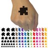 Puzzle Piece Solid Temporary Tattoo Water Resistant Fake Body Art