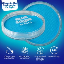 Blue Squid Pro Make-Up Face Paint and Body Paint - UV Pastel Blue (30 g), Face and Body Paint for Adults, Children, Fancy Dress and SFX