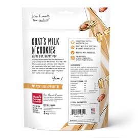 The Honest Kitchen Goat's Milk N' Cookies Crunchy Probiotic Snacks Natural Dog Treats, 8 oz. Bag