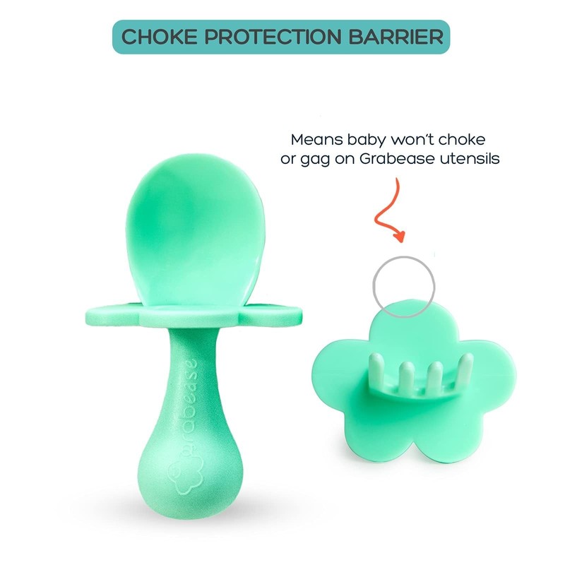 Grabease Baby Spoons Toddler Spoons Baby Silverware Toddler Utensils, BPA-Free