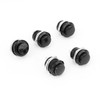 Ytian 5 Pcs Round Cap Momentary Push Button Switch,AC 6A/125V