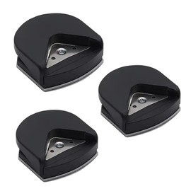 3Pcs Black 4mm Radius Corner Rounder Punch Paper Corner Rounder Hole Cutter for Photo, Corner Cutter Tool, Paper Crafts
