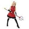 C-ZOFEK Red Cosplay Costume Full Set Dress Outfits with Bustle