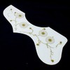 (220J07) Left-handed Acoustic Guitar Pickguard, White/gold
