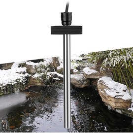 HITOP Outdoor Pond Heater - 150W 300W 600W Aquarium Heater for Small Ponds, Pond De-icer with 16.4Ft Long Cable Wire and Floatable Foam