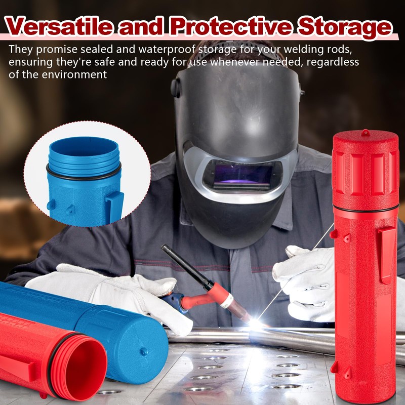 Zonon 4 Pcs Electrode Rod Storage Tube 14 Inch Airproof