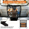 Dog Car Barrier Net Divider with 2 Large Storage Pockets