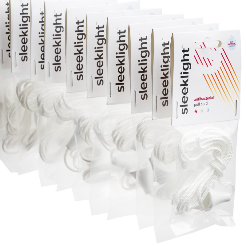 Bathroom Pull Cord. Antibacterial Protection. Pack of Four