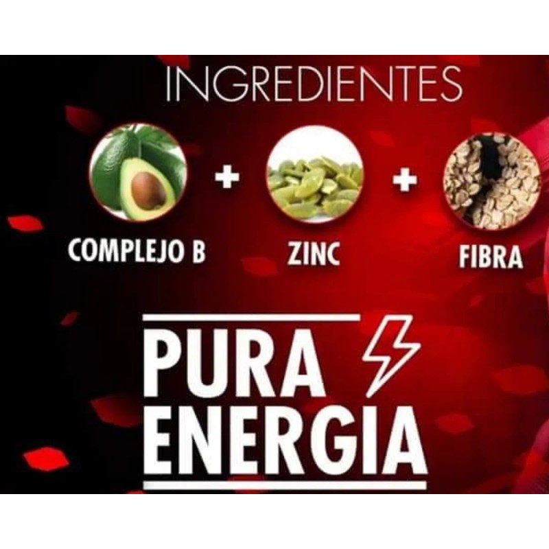 Supernova Energía 36 Sobres Bebida Sabor Cereza Kromasol