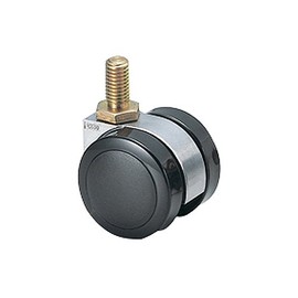 Lampe 133172 Sugatsune Twin Plate Caster (Type) GX50P without Brakes Body Aluminum Alloy Stainless Steel Yellow Zinc Chromat/Wheel Polyamide (PA), Black