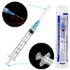 100Pack 3ml 3cc Disposable Plastic Syringes with 23Ga, Individually Sterile