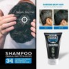 MENFIRST - Champú para oscurecer el cabello gris, color gradual