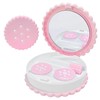 UpaClaire Contact Lens Case Travel Pack Portable Contacts Case Round