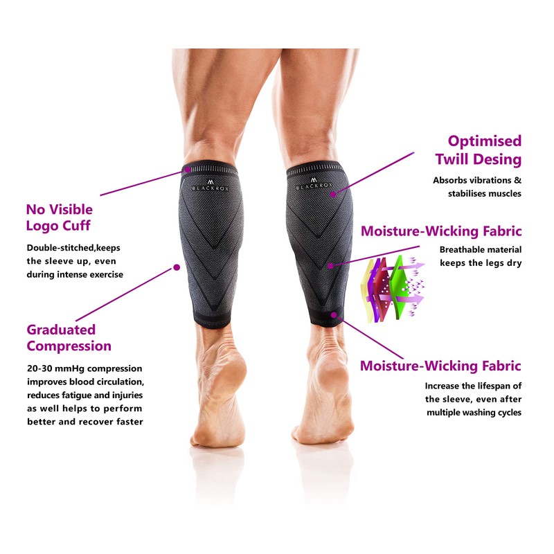 BLACKROX Calf Bandage Sport Runmed Performance V1 Calf Bandages Compression