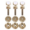12Pcs Trumpet Accessories Metal Upper and Lower Covers Buttons Connecting