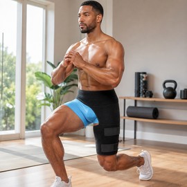 Adjustable Hip and Groin Support Wrap for Activity – Neoprene Compression Brace for Thigh, Hamstring, Sports Training & Daily Movement Support