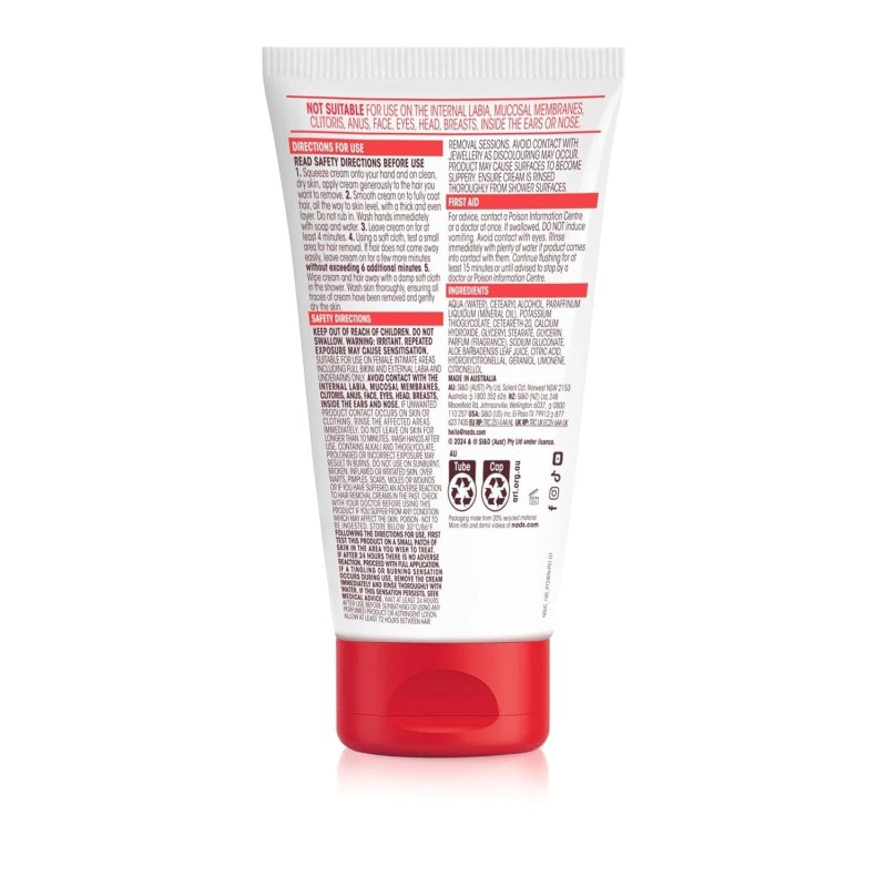 Nad's Down Under Cream for Women, Intimate Hair Removal Cream