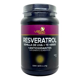 Resveratrol Semilla De Uva Té Verde 1.1 Kg Sabor Uva Vitesa