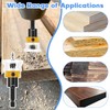 Countersink Drill Bit Set Depth Stop Practical Countersink Wood Drill