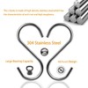 20 Pack S Hooks Heavy Duty Stainless Steel S Shaped